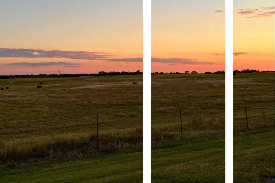 The Western Oklahoma landscape at sunset - showing the reason that CopperSky Wealth Advisors chose their name.
