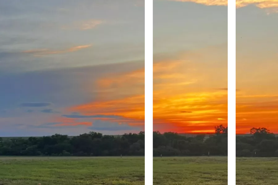 A scene showing the gorgeous  Oklahoma Sky that CopperSky wealth, financial advisors, is named for.